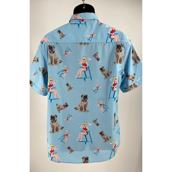 RSVLTS The Roosevelts Dare Mighty Things Sandlot Hercules Beast Large Camp Shirt - Picture 2 of 6